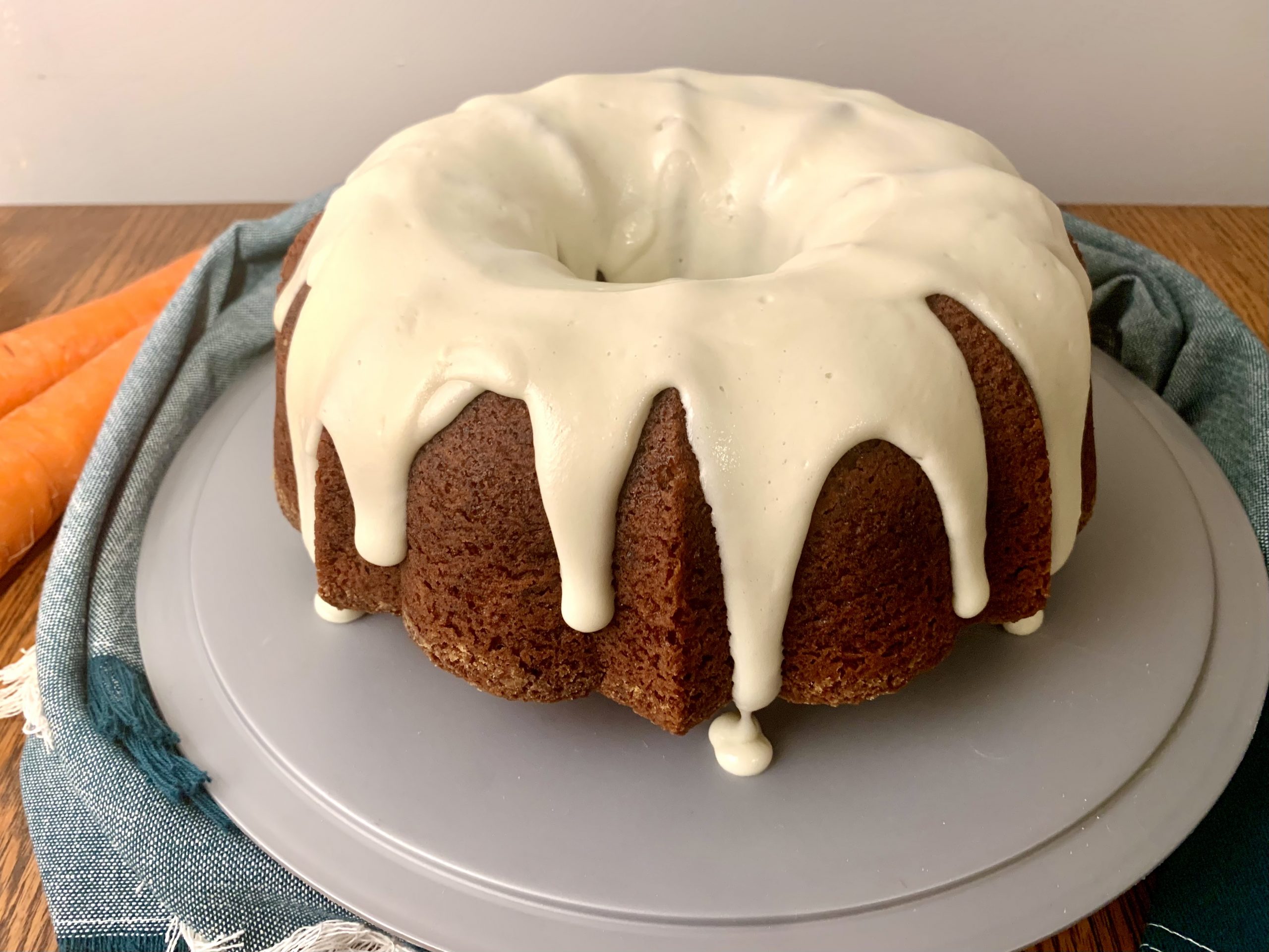 Carrot Bundt Cake with Cream Cheese Icing