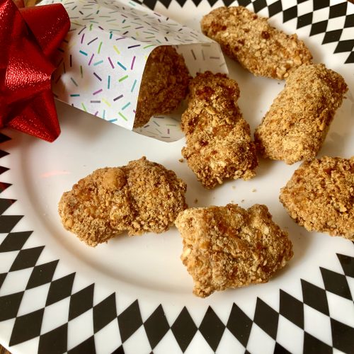 Air Fryer Pretzel-Coated Chicken Nuggets