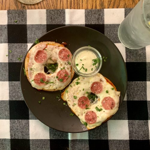 Homemade Pizza Bagels