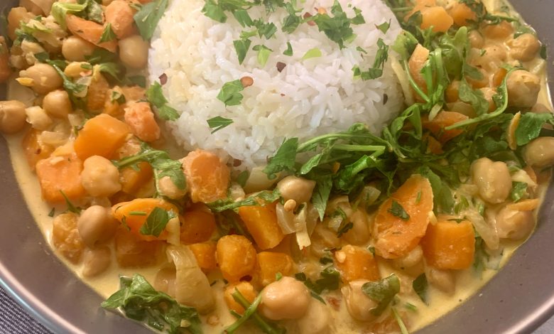 Vegan Summer Chickpea Stew