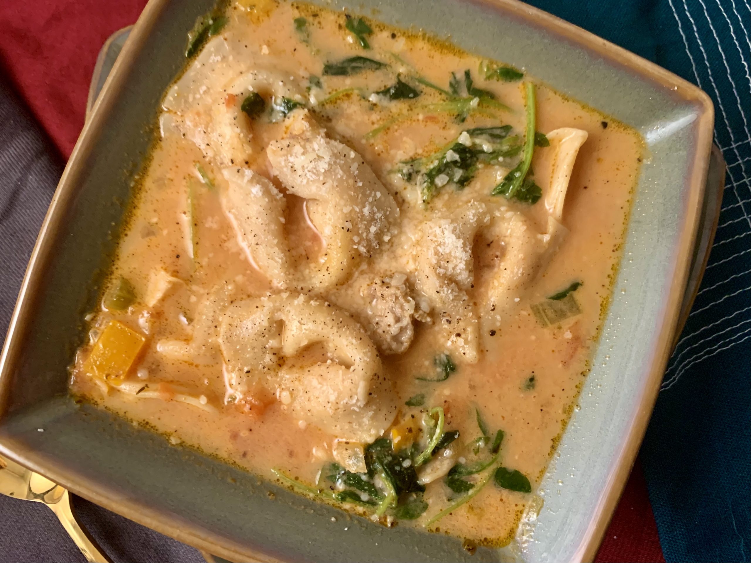 Creamy Tuscan Tortellini Soup